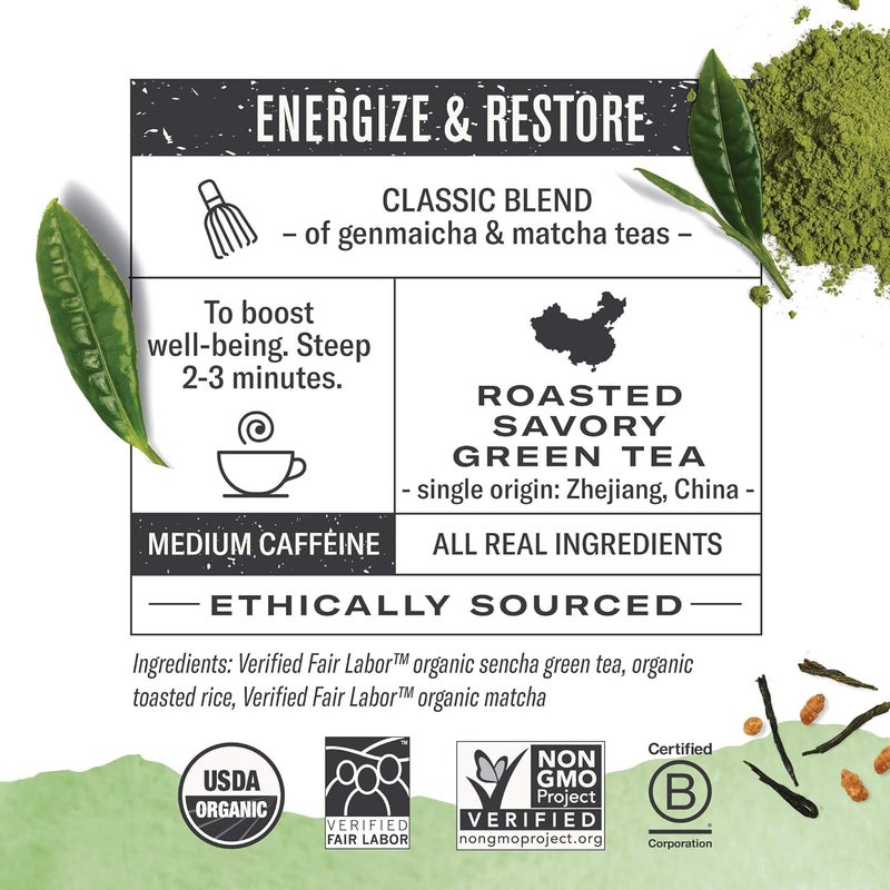 Numi Organic Matcha Toasted Rice Green Tea - Image 3